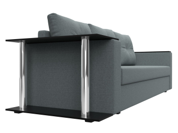 Диван прямой Атланта со столом слева, рогожка Амур