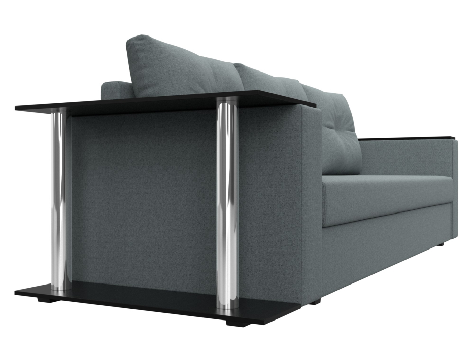 Диваны еврокнижки, Диван прямой Атланта со столом слева, рогожка Амур