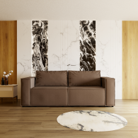 Диваны с ящиком для белья, Прямой диван Рашт ППУ, велюр