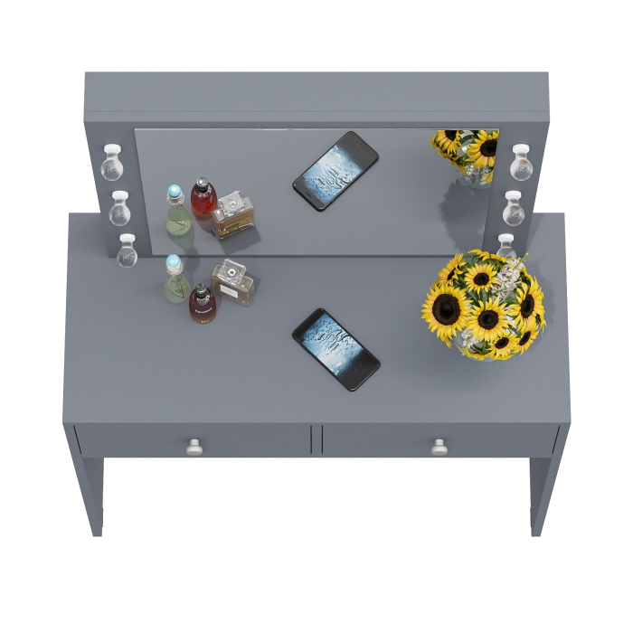 С зеркалом, Стол туалетный с подсветкой СТ-5