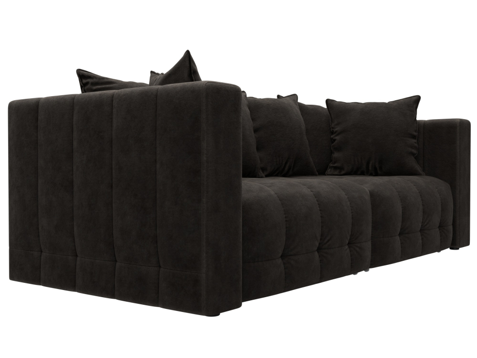 Дизайнерские диваны для гостиной, Диван прямой Лига-052 НПБ, велюр BRUT