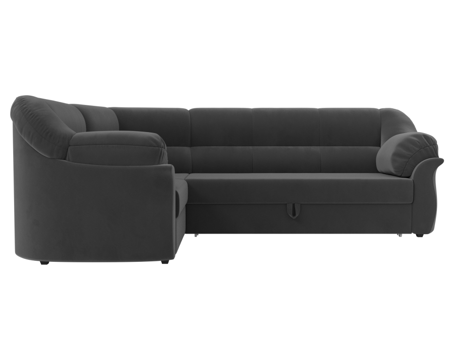 Диваны угловые в гостиную, Диван угловой Карнелла левый угол, велюр