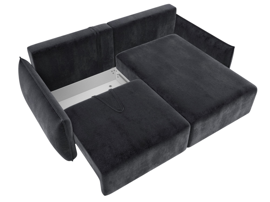 Диваны угловые в гостиную, Диван угловой Лига-051 НПБ угол универсальный, велюр TOWER