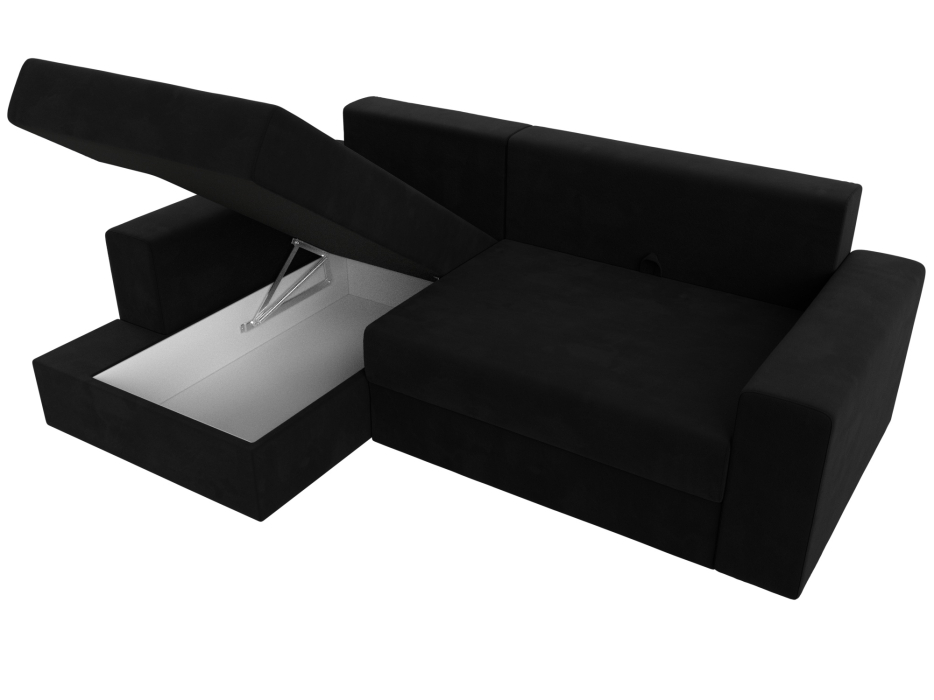 Офисные диваны, Угловой диван Майами левый угол, микровельвет