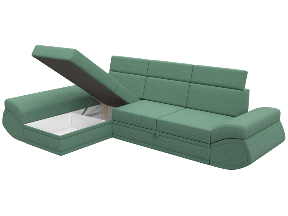 Диваны угловые в гостиную, Диван угловой Лига-032 левый угол, рогожка Амур