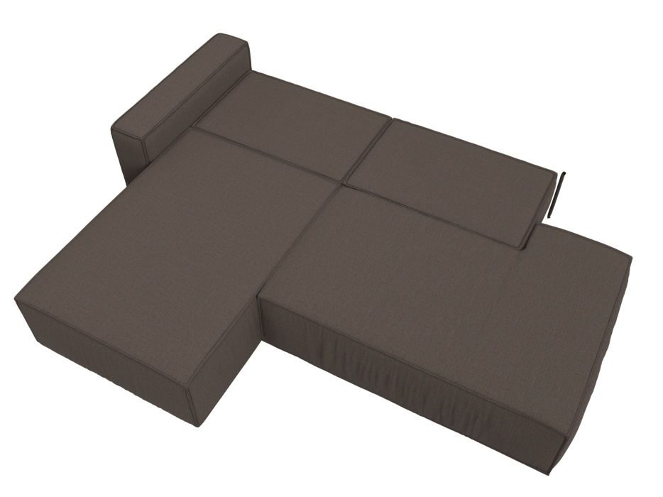 Диваны угловые в гостиную, Диван угловой Прага Модерн левый угол, рогожка Амур