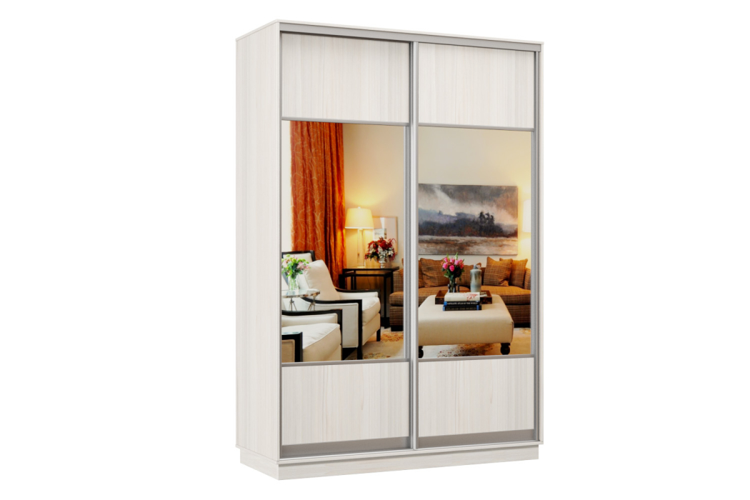 Шкафы-купе, Шкаф-купе Премьер Лайт 01 Мини (05;05) двухдверный