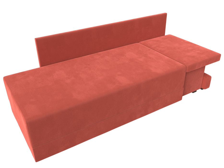 Кушетка диван, Кушетка Никас правая, микровельвет