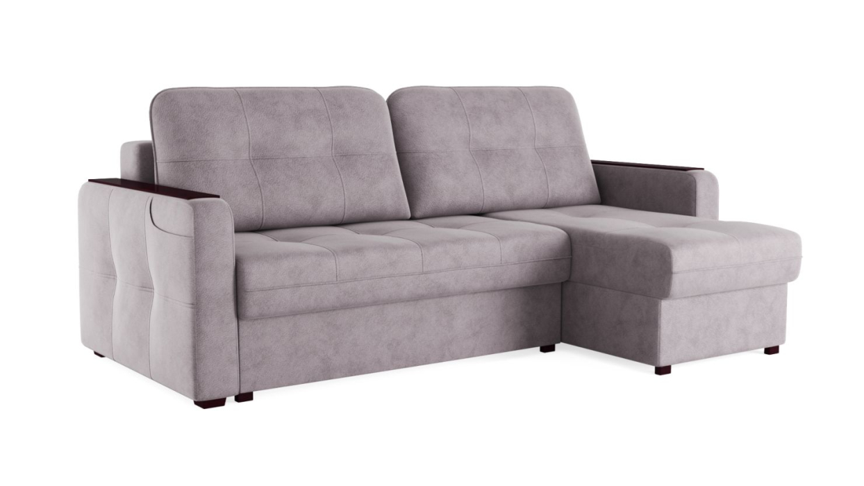 Диваны угловые в гостиную, Диван-кровать угловой Смарт 3 Велюр