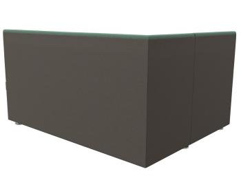 Диван кухонный угловой Уют левый угол, рогожка Амур