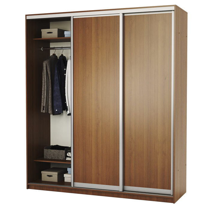 Шкафы-купе, Шкаф-купе 3-х дв. Премиум с полками и со штангами 180х60х220