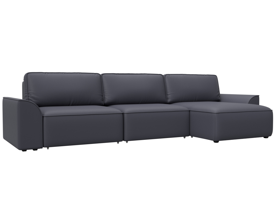 Диваны угловые в гостиную, Диван угловой Лига-048 НПБ лонг, экокожа GRIFON