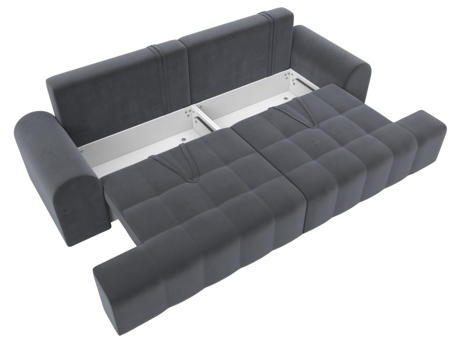 Диваны еврокнижки, Диван прямой Лига-080, велюр SEVEN