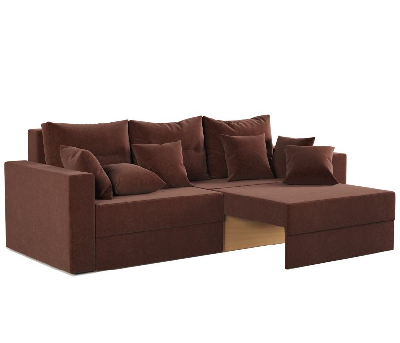 Диваны угловые в гостиную, Диван-кровать еврокнижка Мэдисон 160, велюр