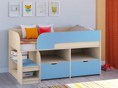 Кровати-чердаки, Кровать-чердак Астра 9 V6 Дуб молочный