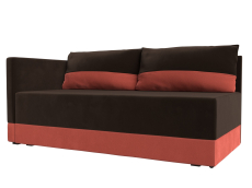 Кушетка диван, Кушетка Никас левая, микровельвет