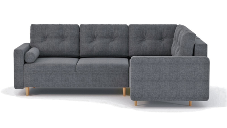 Диван-кровать угловой еврокнижка-пантограф Белфаст модульный, рогожка