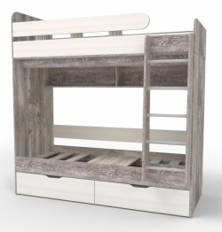 Двухъярусная кровать Юниор 5 80x160 Бетон
