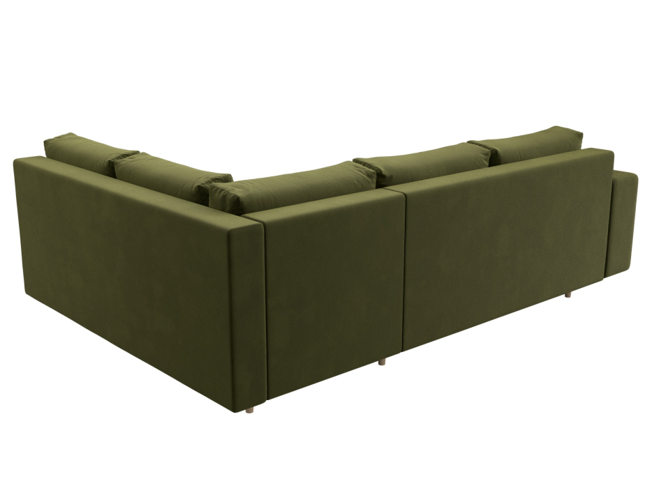 Диваны угловые в гостиную, Диван угловой Сильвана правый угол, микровельвет