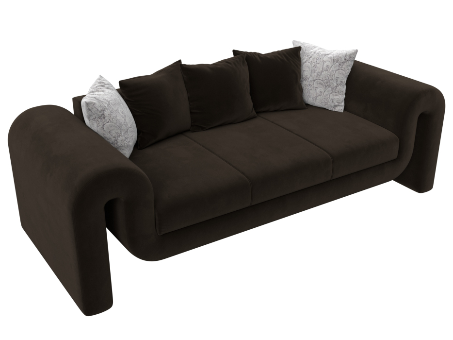 Диваны прямые кухонные, Диван прямой Волна, микровельвет