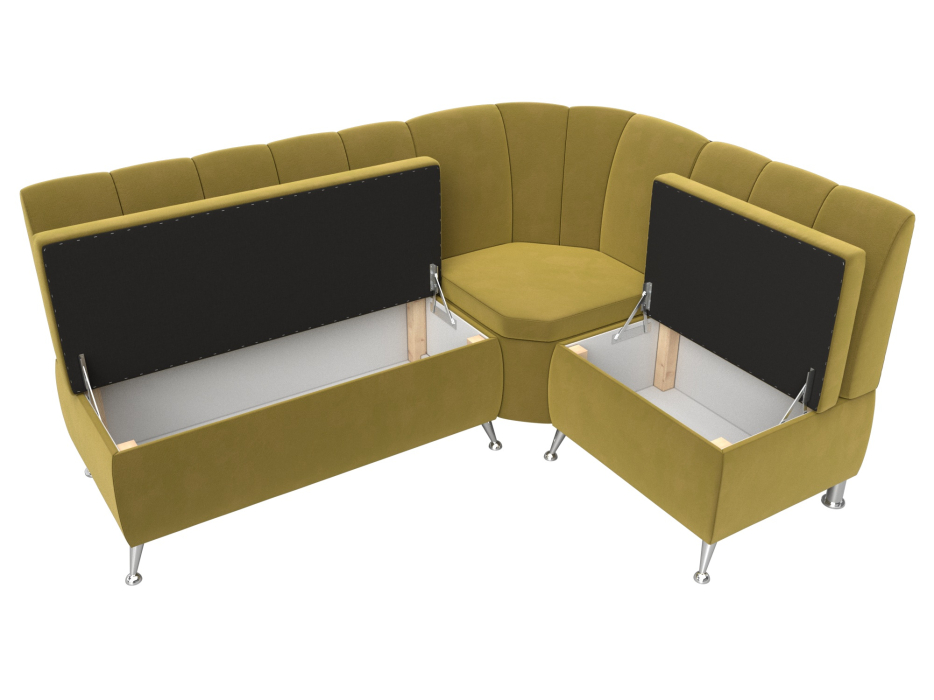 Диваны угловые кухонные, Диван кухонный угловой Кантри правый угол, микровельвет