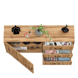 Комод с дверкой и ящиками РВК 122-1504