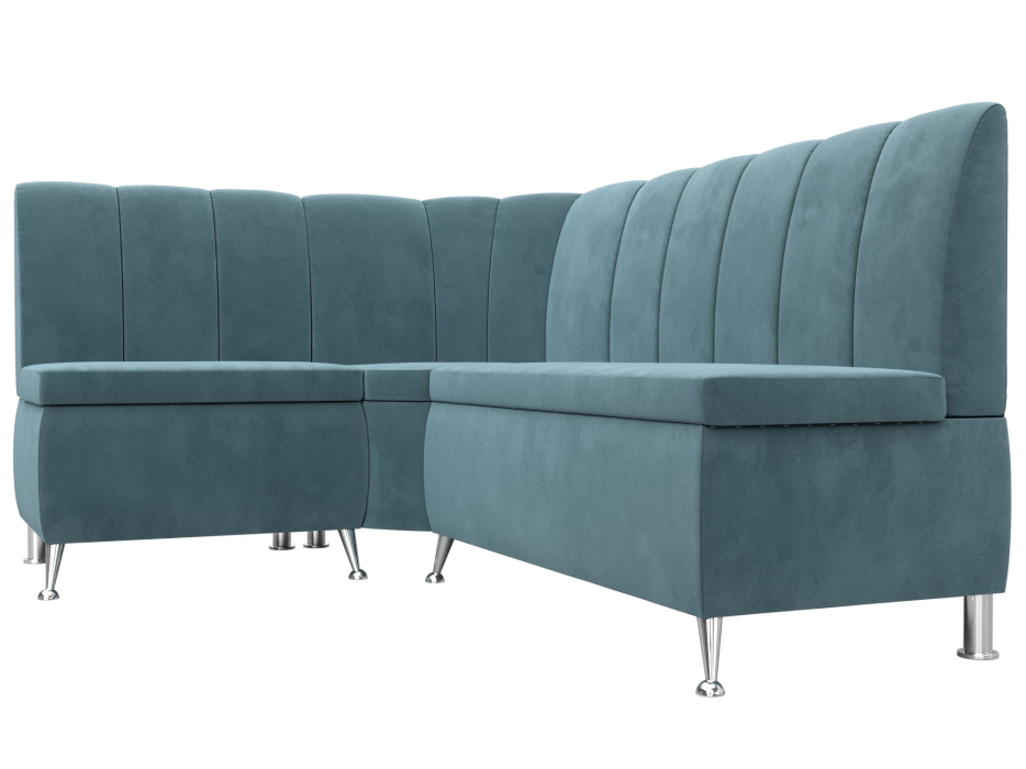 Диваны угловые кухонные, Диван кухонный прямой Кантри левый угол, велюр