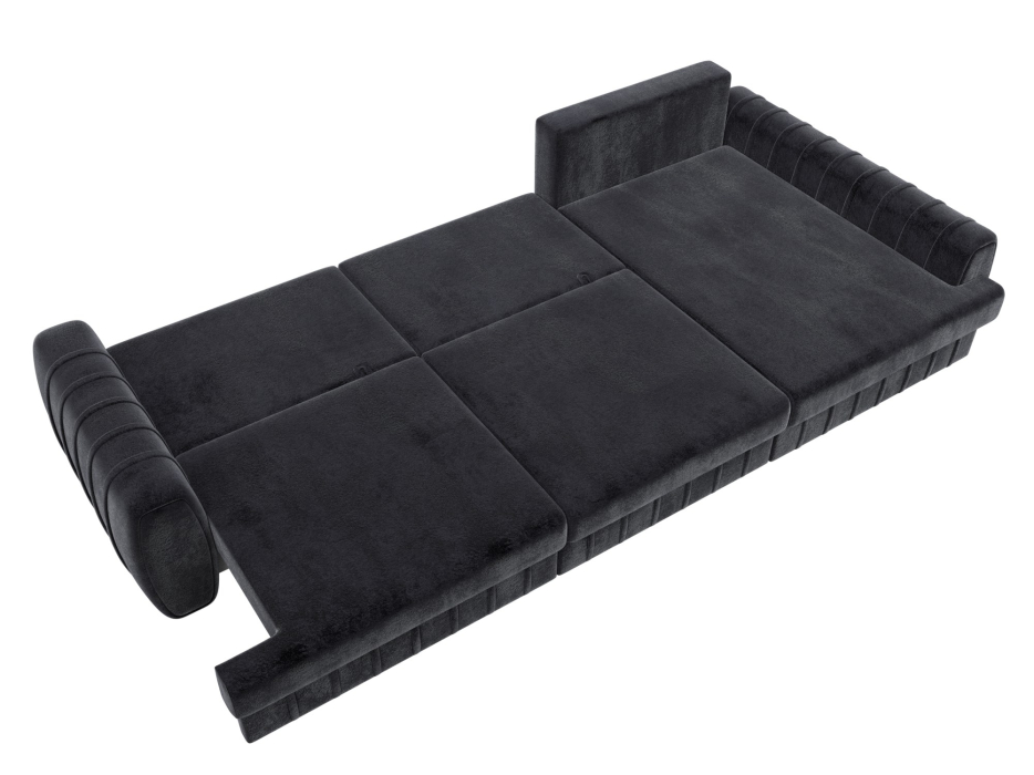 Диваны угловые в гостиную, Диван угловой Лига-057 НПБ Лонг угол правый, велюр TOWER