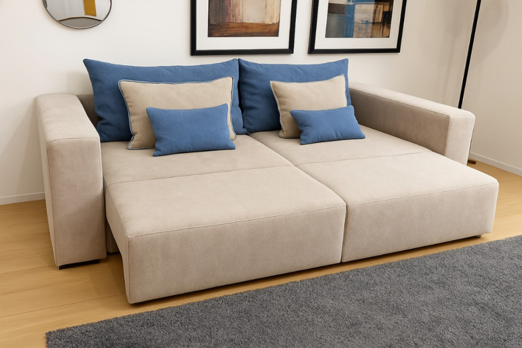 Мягкая мебель, Диван Антарес 250 см раскладной в базовых тканях