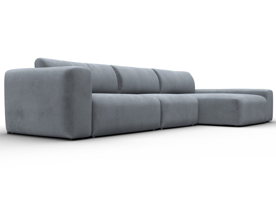 Диваны угловые в гостиную, Диван угловой Лига-066 НПБ Лонг угол правый, велюр TOWER