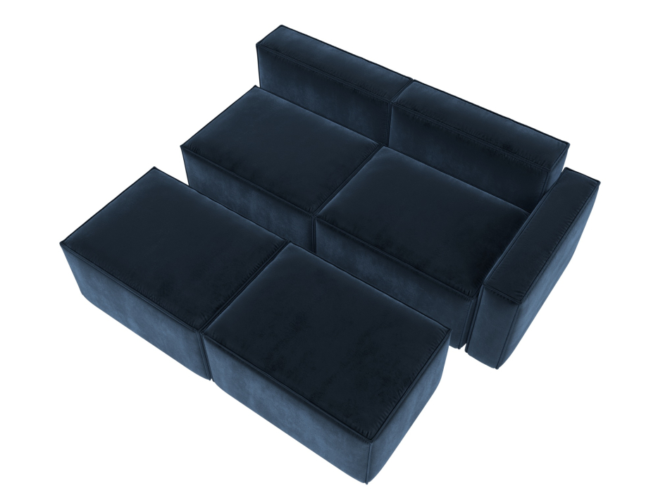 Диваны угловые в гостиную, Диван угловой модульный Лига-063 угол правый, велюр TOWER