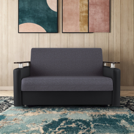 Диван-кровать Шарм 140, рогожка/экокожа