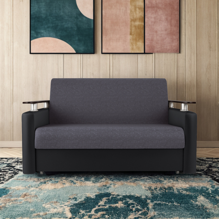 Диваны, Диван-кровать Шарм 140, рогожка/экокожа