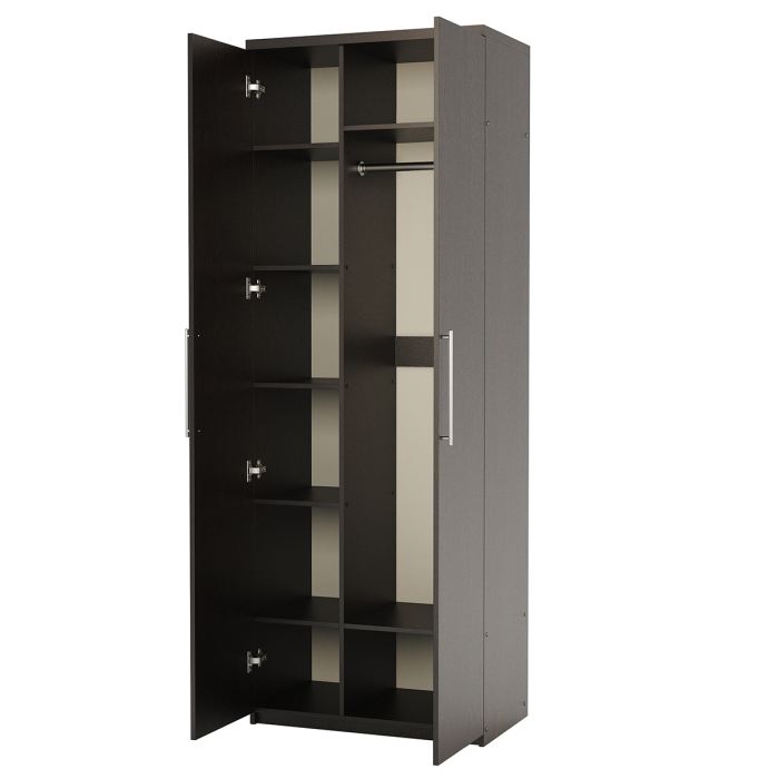 Для одежды, Шкаф комбинированный Комфорт МК-22 80х45 с зеркалами