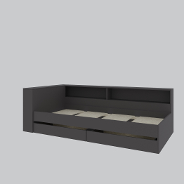 Набор Кровать Ксения 1200 с ящиками и прикроватным блоком