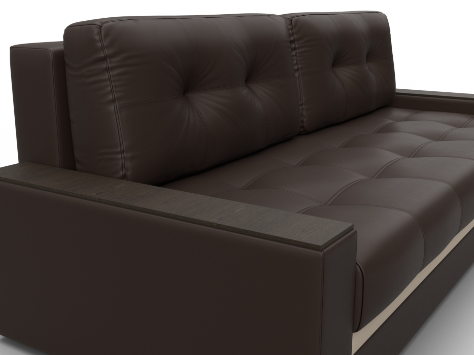 Диваны прямые, Диван прямой с декором Лига-096 НПБ, экокожа