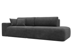 Диваны еврокнижки, Диван прямой Лига-036 НПБ Модерн подлокотник слева, велюр BRUT