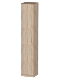 Распашной шкаф Лайф с полками 40*40*215 Дуб сонома