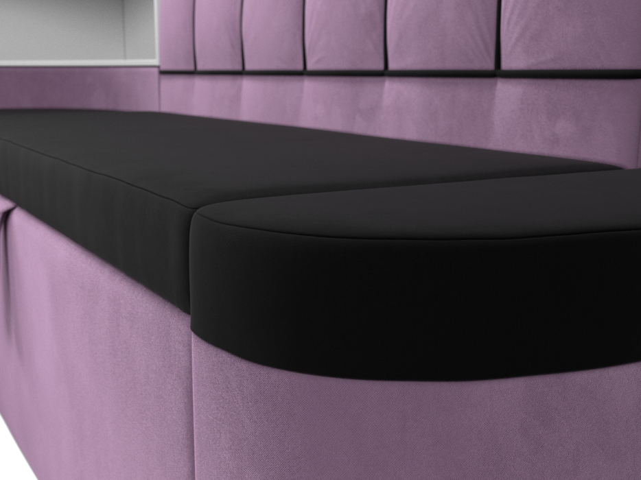 Диваны угловые кухонные, Кухонный угловой диван Тефида левый угол, микровельвет