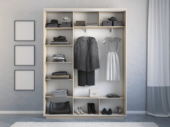 Шкаф-купе Экспресс 3-х дверный Фотопечать Квадрат Стекла 210х45х220