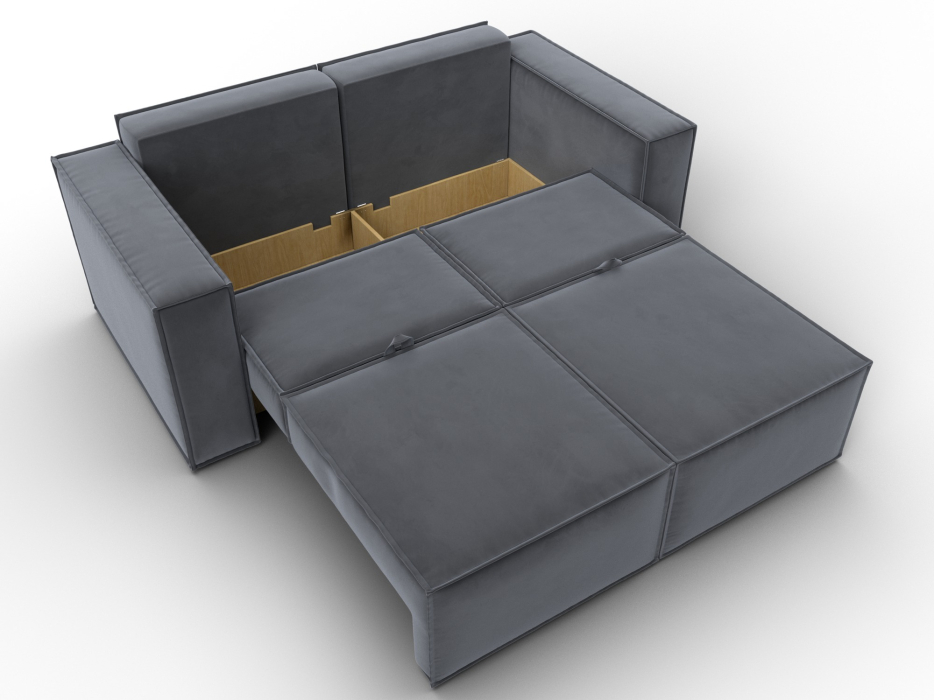 Диваны кровати со спальным местом, Диван прямой Куба мини, велюр