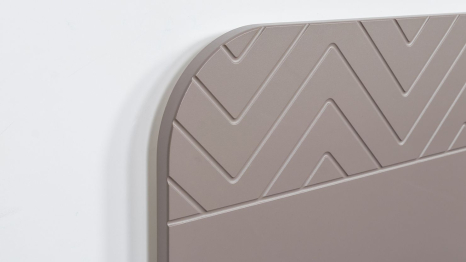 Кровать Амьен 11.44 с П.М. белый шагрень Велюто Капучино