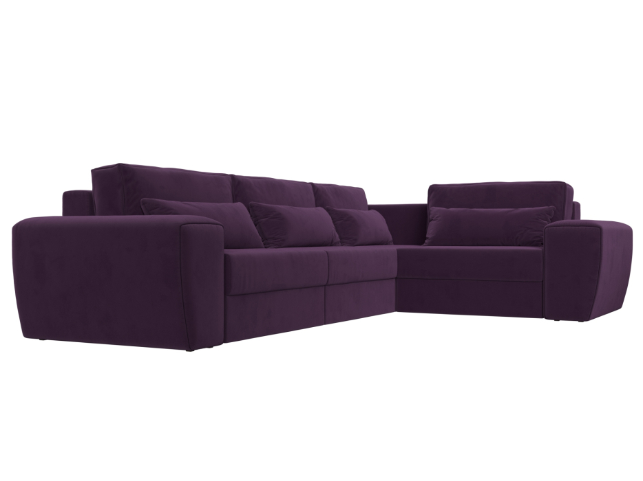 Диваны угловые в гостиную, Диван угловой Лига-008 Long правый, велюр