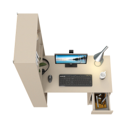 Компьютерный стол со стеллажом открытым Лайт 10.01