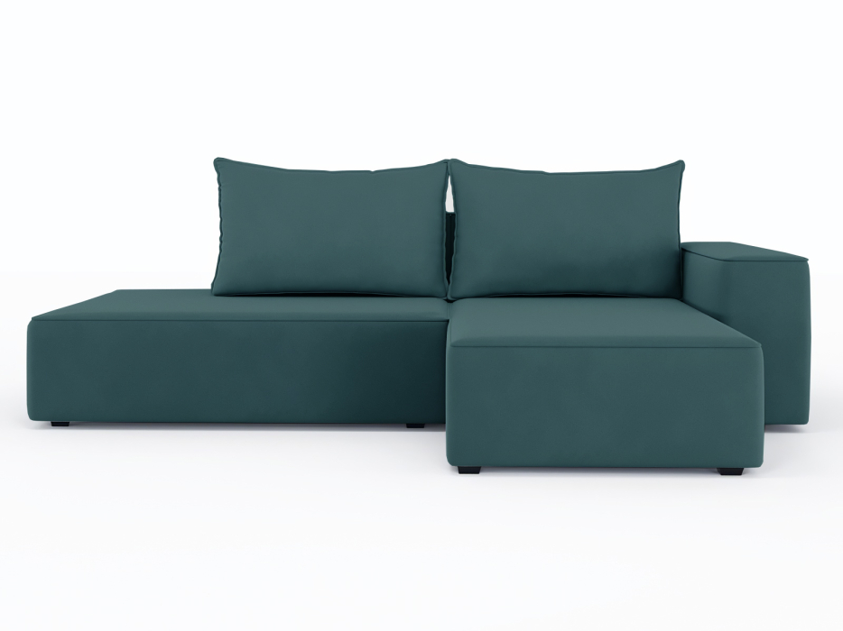 Диваны угловые в гостиную, Диван-кровать угловой Кензо еврокнижка, велюр