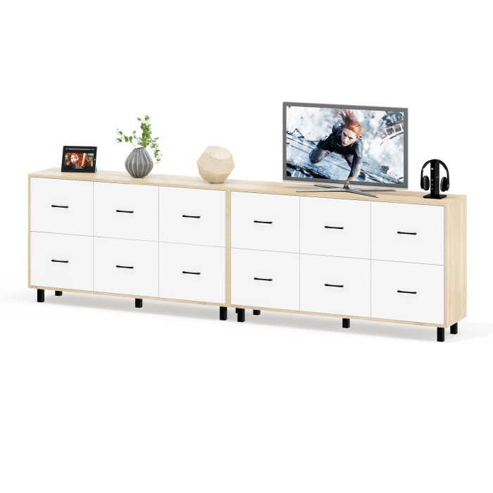 ТВ-тумбы, Два комода-тумбы с ящиками и на ножках РВК 127-1504