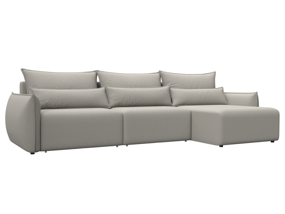 Диваны угловые в гостиную, Диван угловой Лига-051 НПБ Лонг угол универсальный, рогожка Амур