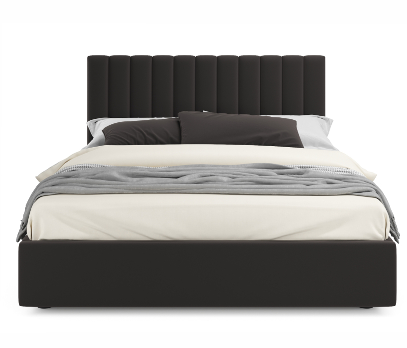 Мягкая кровать, Мягкая кровать Olivia 1600 с ортопедическим основанием и матрасом ГОСТ