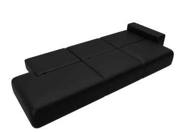 Диван прямой Лига-036 НПБ Модерн Лонг подлокотник справа, экокожа GRIFON