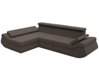 Диван угловой Лига-032 левый угол, рогожка Амур